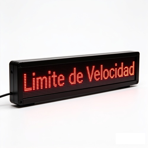 Cartel LED reglamentario de velocidad